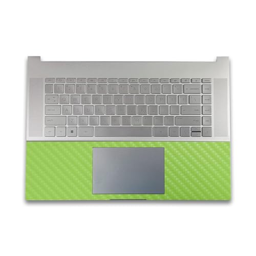 Image of Carbon Fiber Gaming Skin Compatible with HP Envy x360 16 inch (2023) - Solid Lime Green - Premium 3M Vinyl Protective Wrap Decal Cover - Easy to Apply | Crafted in The USA by MightySkins