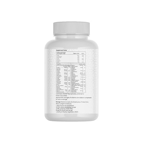 Image of GLIMLACH Multivitamins For Men, 50 Multivitamin Tablets, with Zinc, Vitamin C, Vitamin D3