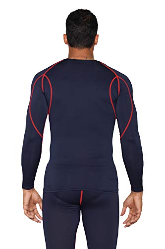 image for Real Essentials 4 Pack: Mens Compression Shirts Long Sleeve Base Layer