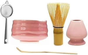 Generisch Matcha Set Rosa mit Zubehör
