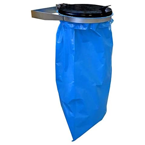 QUICK STAR Wall Mounted Trash bag holder Waste Rubbish Carrier Bag Bin 120L Cover