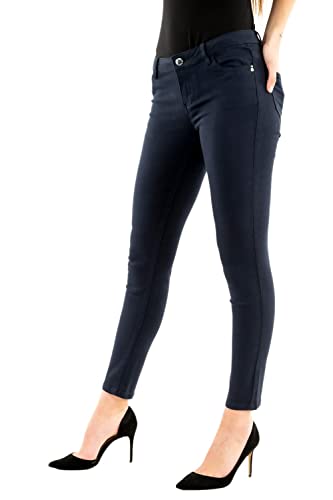 Morgan Femme Pantalon 5 Poches Skinny Petra Pants, Marine, 38W EU
