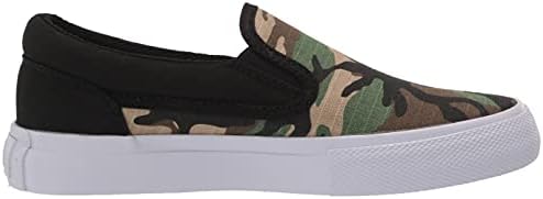 DC Boy's Manual Slip-ON Youth Skate Shoe, Black/CAMO, 11 Big Kid | Image 5
