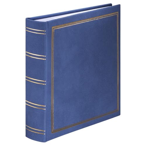 Hama Álbum de Fotos, Piel sintética, Azul, 22,5 x 22,5 cm