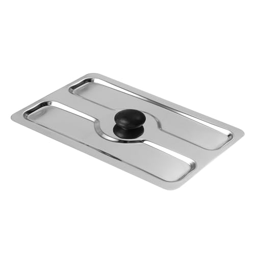 Milisten Couvercle en Acier Inoxydable pour Machine à Domestique, Accessoire de Protection Compatible Grille, Couvercle de Rechange Sécurisé pour Cuisson Quotidienne, Adapté Usage Maison