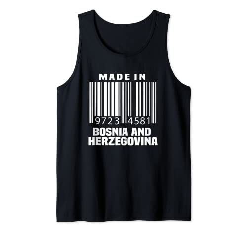 Bosnia Herzegovina - Camiseta con código de barras Camiseta sin Mangas