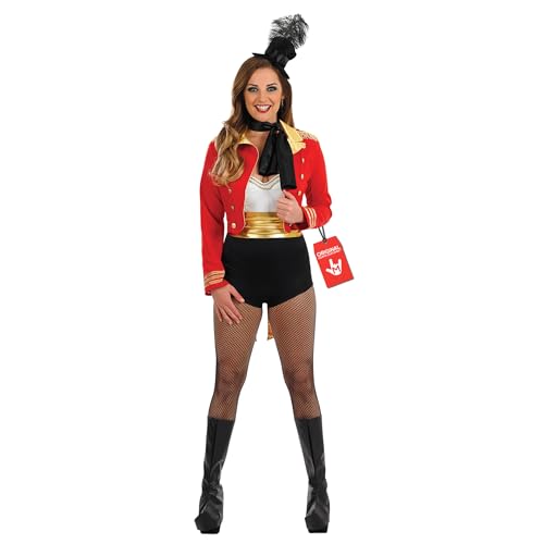 Fun Shack Disfraz Domadora Mujer, Disfraces Circo Adultos, Traje Circo, Disfrces Presentadora Circo, Disfraz Mujer Carnaval - S