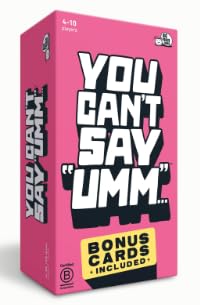 Big Potato You Can't Say UMM: A Party Game for Family and Adults, Fast-Paced Family Word Game, Must Have for Game Night, Bonus Content Included