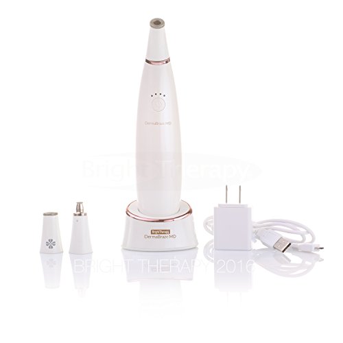 Pro Diamond Microdermabrasion Handheld DermaBraze MD System 3 Tips, 4 Power Levels, Exfoliates & Resurfaces Skin, Pore Vacuum Extraction for Healthy Skin. Crystal Free, Blemish Reduction, Anti-Aging