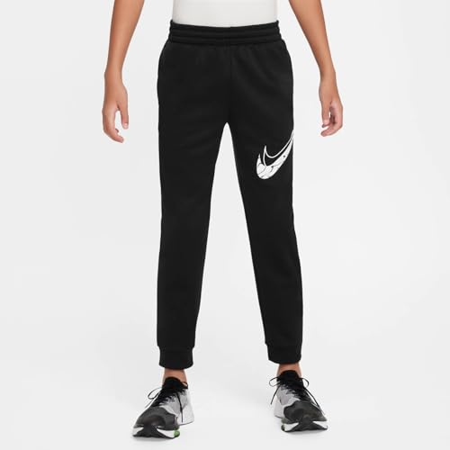 Nike Multi Stain Repel Big Kids' Therma-FIT Joggers (HF4418-010, Black/Light Smoke Grey/Heather/White)2
