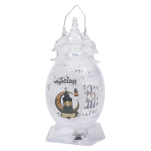 Lámpara decorativa de farol, lámparas LED antiguas, estilo árabe, funciona con pilas, con asa, lámpara decorativa de escritorio de luz cálida, adornos de habitación para bodas, fiestas, mesa
