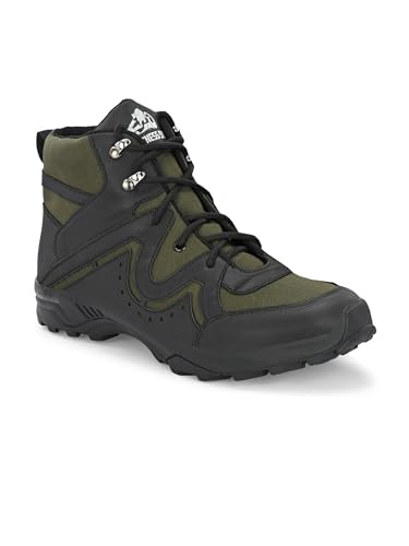 Image of Leo's Fitness Men's Waterproof Outdoor Durable High-Top Ankle Boots for Trekking & Hiking