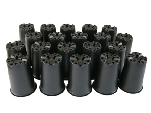 The Flowerpot Men 20 X 3L Deep Rose Economy Plastic Plant Pots.