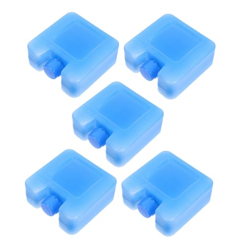 EXCEART 5個 冷却 スティック 冷凍庫 ブロック 食品 保管 冷凍庫 ブロック クール バッグ 氷 クーラー 冷却 氷 保管 バッグ クリス