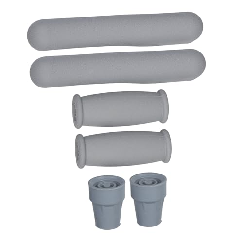 HOODANCOS 2Sets Ergonomic Nonslip Crutch Handle Grips Replacement for Walking Compatibility with Crutch Accessories Comfortable and Secure Grip for Seniors