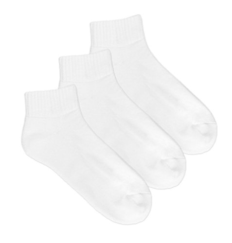 Jefferies Socks Mens Half Cushion Quarter Sport Socks 3 Pair Pack