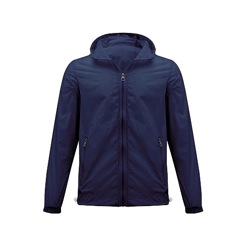 Chubasquero plegable de montaña con capucha para hombre y mujer