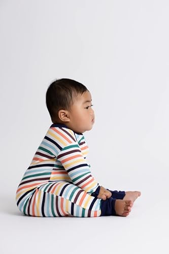 Image of MONICA + ANDY One Piece Baby Pajamas, 100% Organic Baby Clothes for Girls and Boys, Sizes For Newborn and Infant