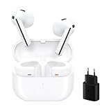 Samsung Galaxy Buds3 + Cargador - Auriculares Inalámbricos, Cancelación de Ruido, Bluetooth, Audio 360, Blanco (Versión Española)