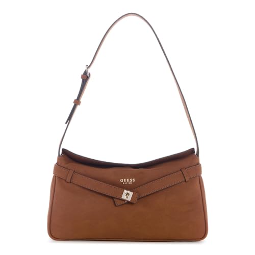 Sac à épaule GUESS Ella Cognac grand cabas marron tendance automne