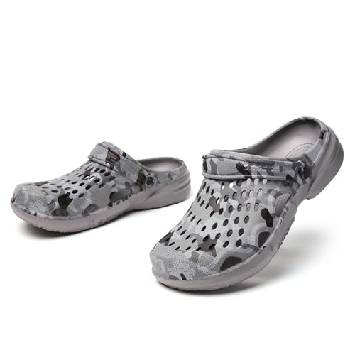 Image of FLIOZY Men's Garden Clogs Shoes Non Slip Shower Slippers Summer Outdoor Beach Sandals