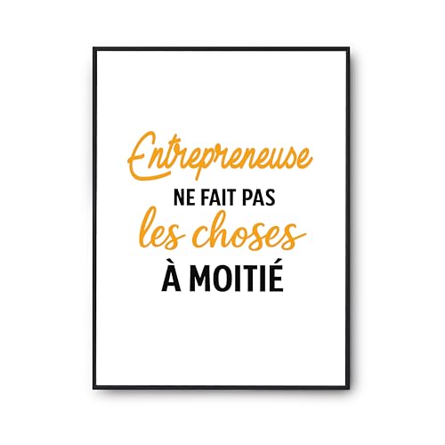 Poster Entrepreneuse Otshirt pour décorer un bureau avec une citation humour