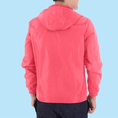 Rain Jacket for Baby Boys Solid Zip Hooded Windproof Slim Fit Raincoat Breathable Outerwear with Pocket4