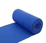 Baumwoll - Bündchenstoff Bündchen Schlauchware kobalt mittel - Meterware ab 25 cm x 35/70 cm - Stoff zum Nähen