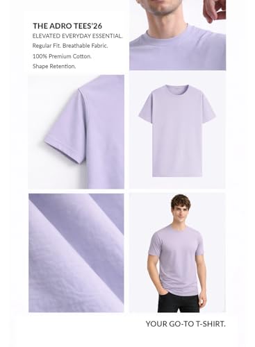 Image of ADRO Printed Tshirt for Men | Cotton Printed T-Shirt | Regular Fit Casual Mens T-Shirts | Premium Summer Tshirts
