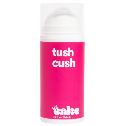 Hello Cake Tush Cush, Silicone and Water-Based Personal Lubricant, Formulated for Anal Use, Hybrid Lube for Men, Women, and Couples, 3.3 fl oz