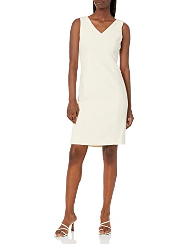 Anne Klein Womens Jacquard Midi Sheath Dress