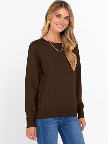 ANRABESS Sweater for Women Long Sleeve Crewneck 2025 Fall Winter Soft Loose Fit Basic Knit Pullover Sweaters Top Outfits4