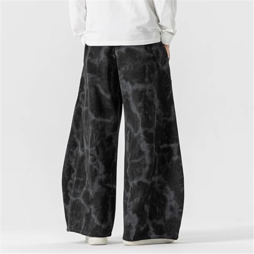 Zadaos Men Printed Wide Leg Pants Autumn Sports Baggy Trousers Male Streetwear Pants4