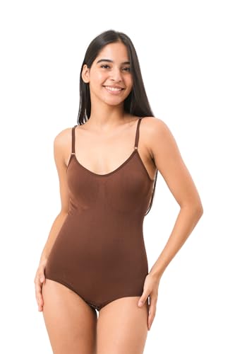Image of SHAPEMOUR Thong Bodysuit for Women, Slimming Design Shapewear for Women, Tummy Control Body Shaper with Silicone Grip, No Steel Bones for All Day Comfort, Seamless Sculpting Bodyshaper