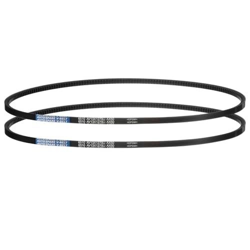 Image of AX50 Belt, Raw Edge Cogged Industrial Rubber EPDM V-Belt, Pack of 2