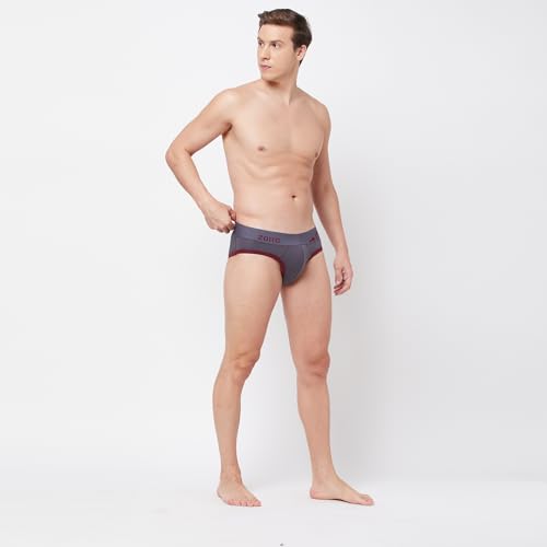 Image of Zoiro Men's Brief | Soft Band | Soft No-Marks Elastic | Breathable Innerwear | Pack of 1 | Color May Vary