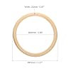 uxcell Wooden Bangle Bracelet, 10Pcs 83mm - Log Retro Macrame Rings, Unfinished Smooth Wood Circle, Wooden Rings for Crafts, Jewelry, DIY Making, Home Decor #1