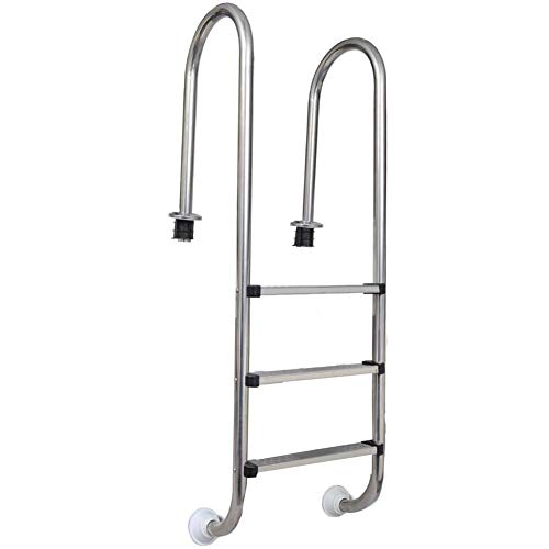 SOULONG Swimming Pool Steps, Swimming Pool Pedal, Stainless Steel Inground Pool Ladder Swimming Pool Ladder 3 Steps