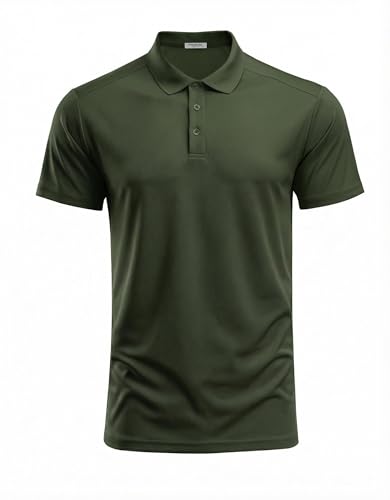 Amazon.com: PINSPARK Men's Golf Polo Shirts Moisture Wicking Quick