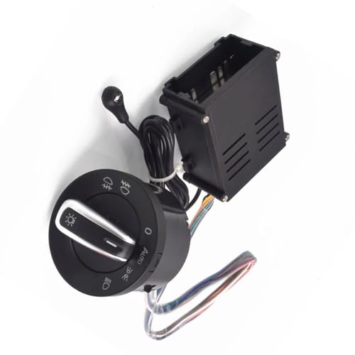 Interruptor de luz VW Polo 9N 9N3 Lupo 1998-2005 conmutador faros cromado 3BD941531A