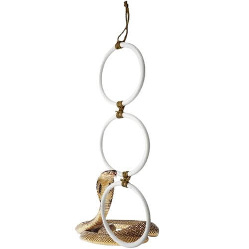 Reptilien-Kletterspielzeug – anpassbarer Kletterring aus Kunststoff | Flexibler Übungsring für Kornnattern mit Bewegungsanreiz, ideales Schlangenspielplatz-Zubehör für artgerechtes Terrarienverhalten