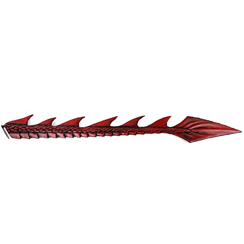 NewL Halloween Cosplay Demon Dragon Tail DIY Carnival 2026 Halloween Purim Decoration For Kids Boy And Girl Toy Costume (Red Tail)