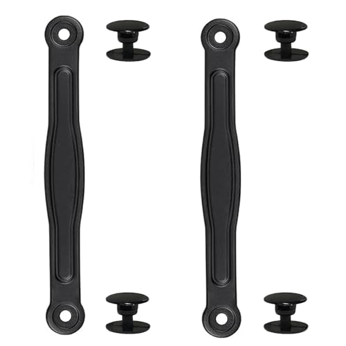Koomduk Strap Replacement Parts for Clog Men and Women Beach Shoe Replacement Rivet Heel Strap Repair (Black M4/W6-21.5CM)