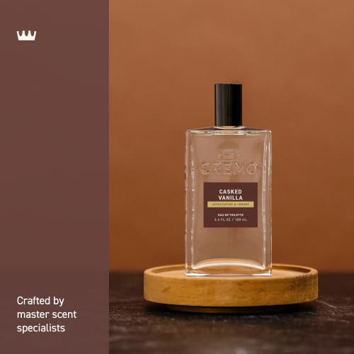 Image of Cremo Cologne for Men, Casked Vanilla, 3.4 Fl Oz