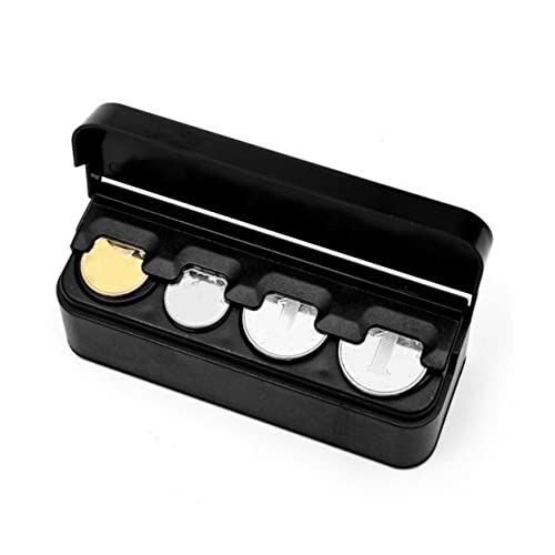 Caja plástica organizadora para monedas portátil miniatura 1