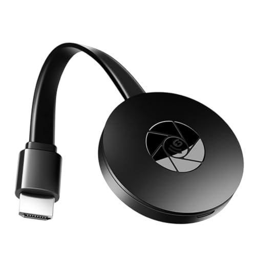 Adaptador de Pantalla Inalámbrico 4K, Dongle HDMI Miracast/Airplay y DLNA/Soporte 1080P 2.4G, Compatible con iOS 11.0+Android 8.0+Mac OS 10.13+Windows 10+, Chrome-Cast