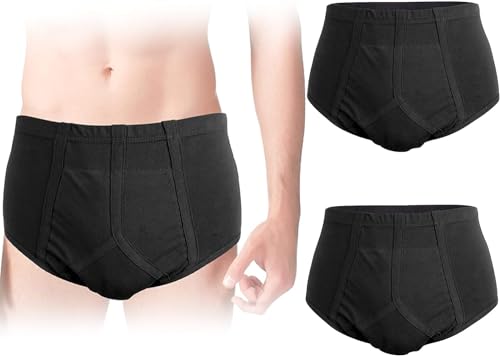 Boxers incontinence homme lavables anti-fuite coton 250ml L