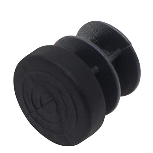 Adsamm® / 16 x Puntali alettati a incastro | ø 16 mm | neri | tondi | piedini sottosedia a incastro per mobili in metallo tubolare a sezione circolare | tappi per tubi in plastica rigida