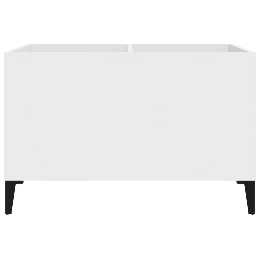 Helloshop26 Armadietto a dischi Classico Funzionale Soggiorno 74,5 x 38 x 48 cm in Legno Bianco 02_0049207