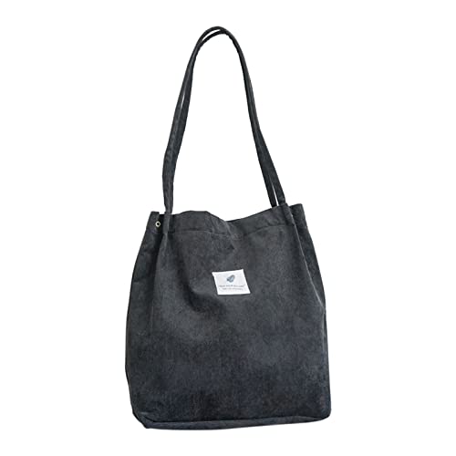 OKUGAIYA Sac à dos pour femme en velours côtelé, grande capacité, sac à bandoulière, sac à main, sac à bandoulière, sac à provisions avec poche intérieure Cover